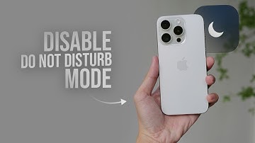 How to Disable Do Not Disturb Mode on iPhone (tutorial)