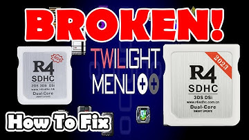 R4 Card Smart Update Using TWilight Menu Setup Guide | How To Fix Bootstrap Menu