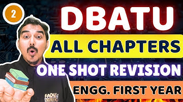 DBATU MATHS 2 | ALL CHAPTERS ONE SHOT | S-2 | ENGINEERING FIRST YEAR | SAURABH DAHIVADKAR #dbatu