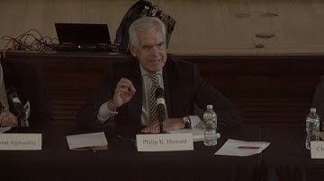 Columbia CCS Annual Conf. 2018 Session 5: Edmond Alphandéry, Philip K. Howard, Charles Calomiris
