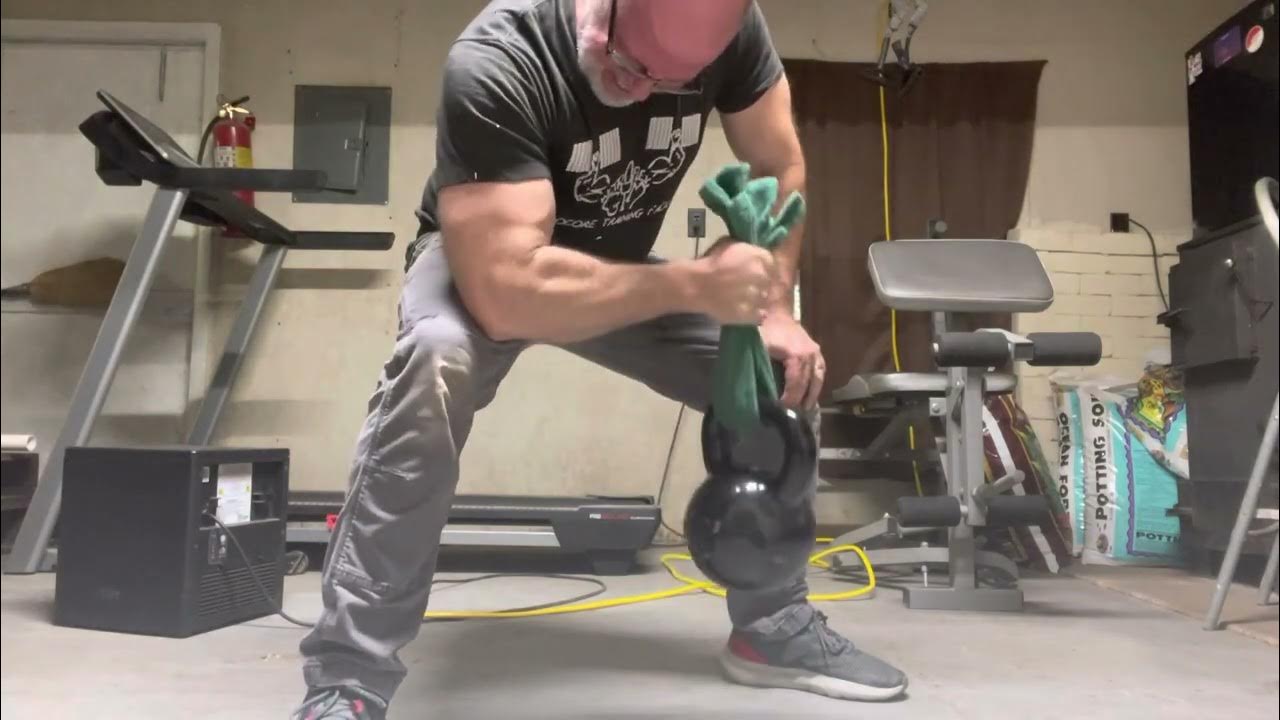 Towel curls at end of bicep workout. Towel increases your grip strength