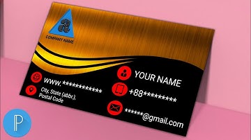 How to Make a Business Card on Android Mobile,  Pixellab !