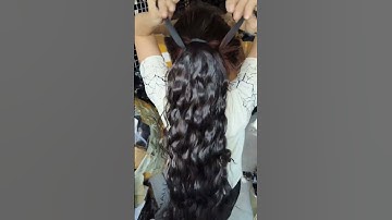 Tóc giả cột xù mì dài qua mông #toccot