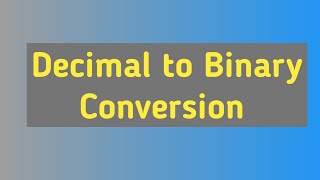 Lec - 2: Decimal to Binary Conversion | Number System(malayalam)