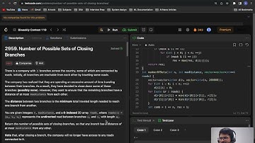 2959  Number of Possible Sets of Closing Branches || logic building and Proofs || Floyd-Warshall 🔥