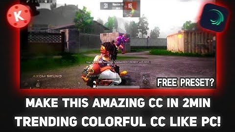 😍Awesome CC Tutorial - [ Colourful  Colour Grading Like PC on Android ] Android Tutorial⚡