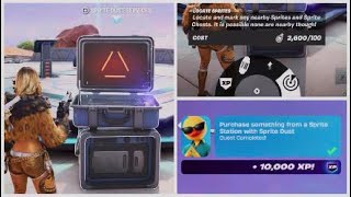 Easily Purchase Something From a Sprite Station With Sprite Dust - Fortnite Sprite Extraction Quest