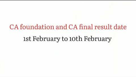 CA December 2021 result date announced by icai । ca dec 2021 result date released ।