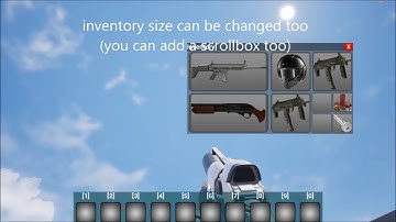 slot/grid based inventory with hotkey bar | unreal engine 4