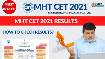 MHT CET 2021 Results | How To Check Results