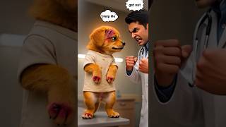 Injured Puppy Rejected by Hospital, Then Lord Shiva Changed His Fate 😢🔱 #dog #dogvideo #aianimation