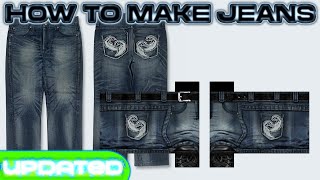 (UPDATED) How to make jeans | ROBLOX DESIGNING