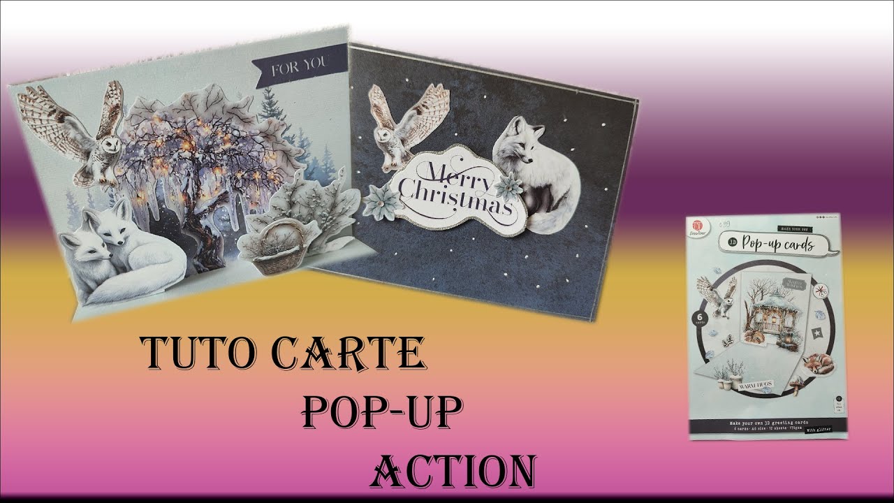 Tuto carte Pop-up (bloc "Pop-up cards" action) et tirage au sort.