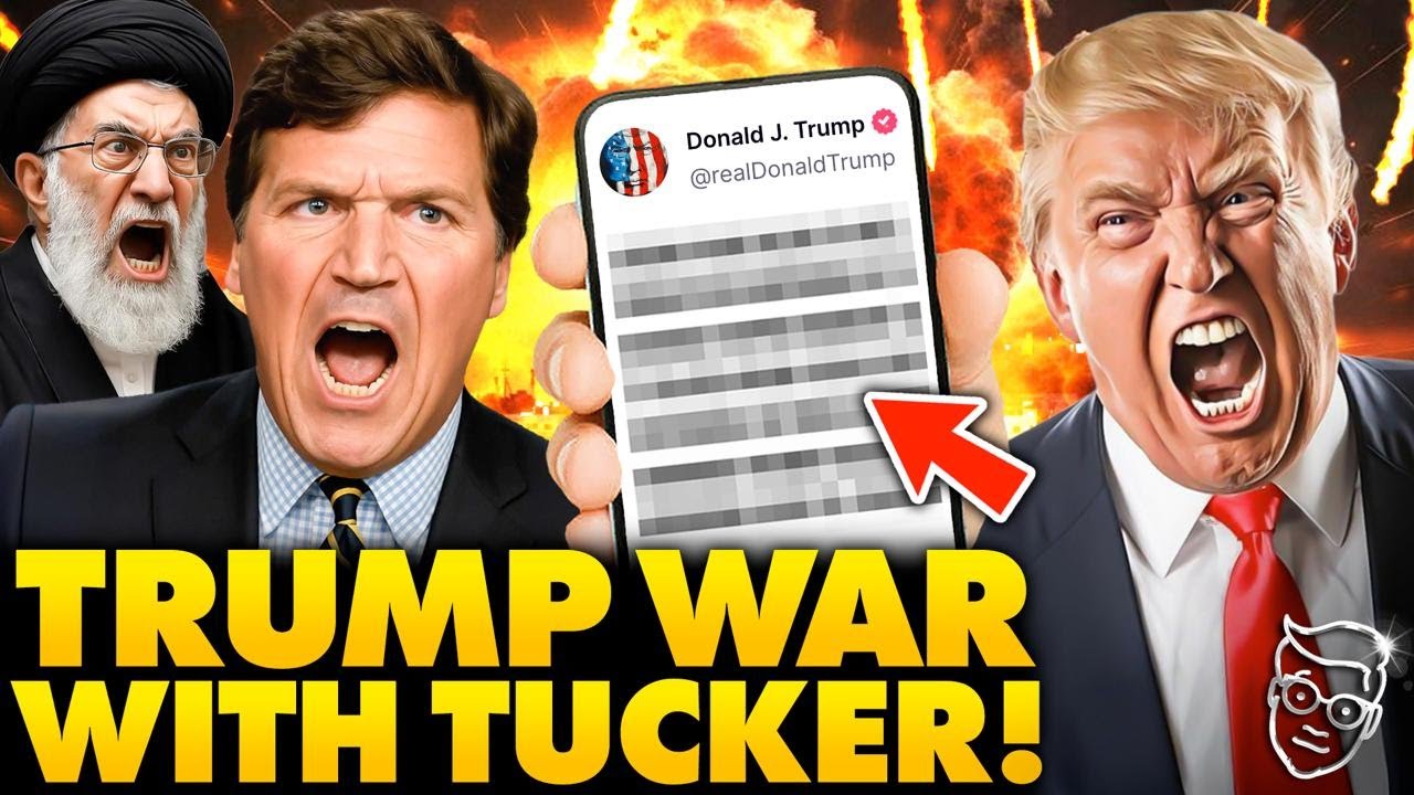 Trump Goes to WAR Against Tucker, Feud Goes NUCLEAR! Trump Warns 'Get Out Of Iran!' as Nation PANICS