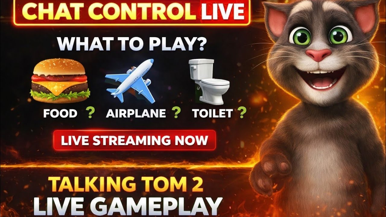 Talking Tom Remote Control ๐ฅ TALKING TOM 2 LIVE ๐ด |Live Chat Control| NOT FOR KIDS โ ๏ธ|Gaming Live ...