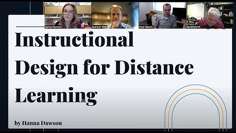Instructional Design for Distance Learning: Accessibility & Inclusivity