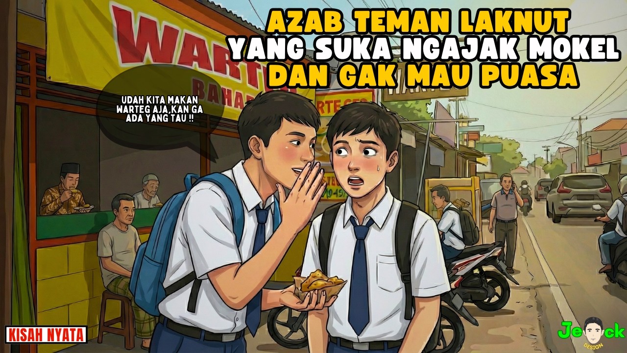 AZAB TEMAN LAKNUT YANG SUKA NGAJAK MOKEL DAN GAK MAU PUASA || ANIMASI AZAB