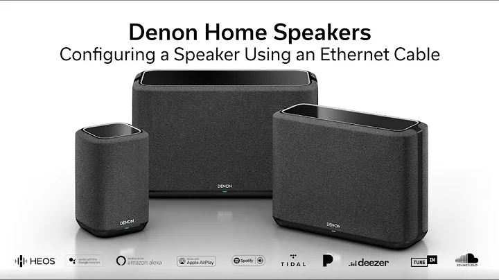 Denon Home: Configuring a Speaker Using an Ethernet Cable