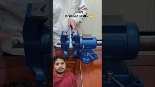 😳multifunctional bench vise high performance😱#trandingviralvideo#amzing skills⚒️#brilliant tools#
