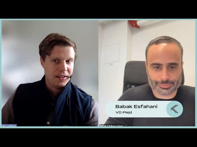 Plejd: VD-Intervju med Babak Esfahani angående Q2’23