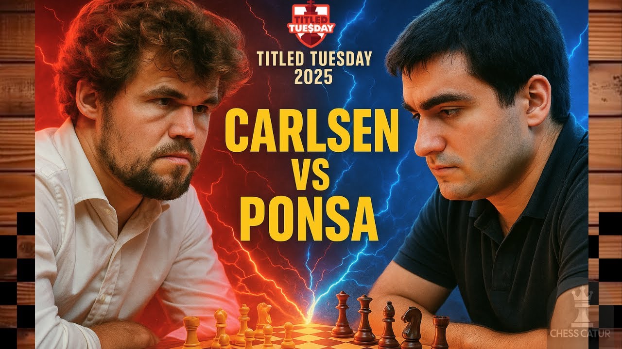 Magnus Carlsen vs Federico Perez Ponsa🔹Titled Tuesday September 02, 2025🔹Brilliant win 1-0