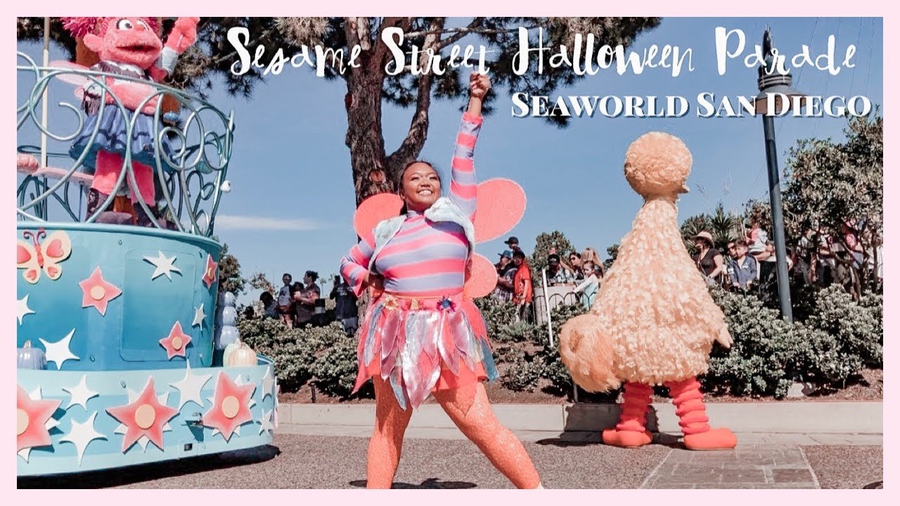 Performing in the Sesame Street Halloween Parade at Seaworld San Diego
