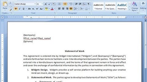 Statement of Work  ( SoW )
