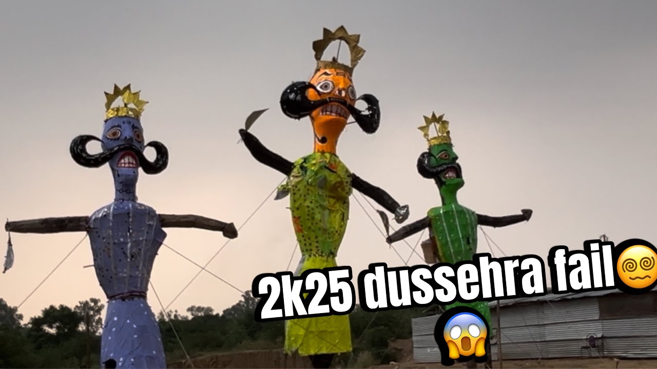 Dussehra 2025 Barish Mein! Ravan Bhi Gila Ho Gaya 😅🌧️ #dushera #vlog 