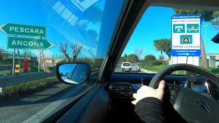 Onboard Drive Driving Asmr Autostrada A14 Highway Fermo To Civitanova Marche Italy