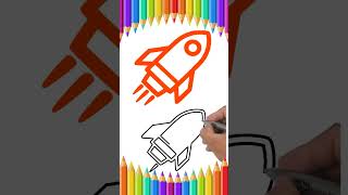 Clipart rocket drawing #shorts Clipart rocket drawing #shorts