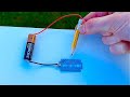 How to make simple pencil welding machine at home with blade  practical invention