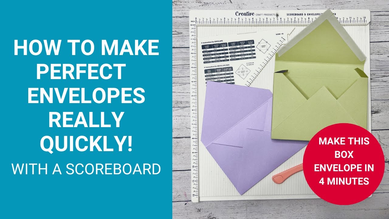 How to Make an Envelope REALLY QUICKLY with a Scoreboard 