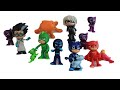 فتح كل شخصيات أبطال بلباس النوم المقنعون الصغارتعلم الألوان بالعربية Unboxing PJ Maskes toys