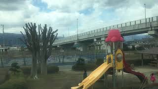 特急あずさ13号E353系 車窓[2/2]岡谷→松本/ 中央本線 新宿1000発(松本行)