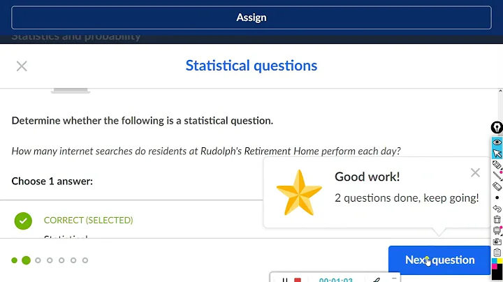 Statistical questions : Khan Academy
