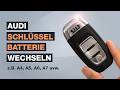 Audi Schlüssel Batterie wechseln - DIY Anleitung für Audi A4, A5, A6 &amp; A7 Modelle - Testventure
