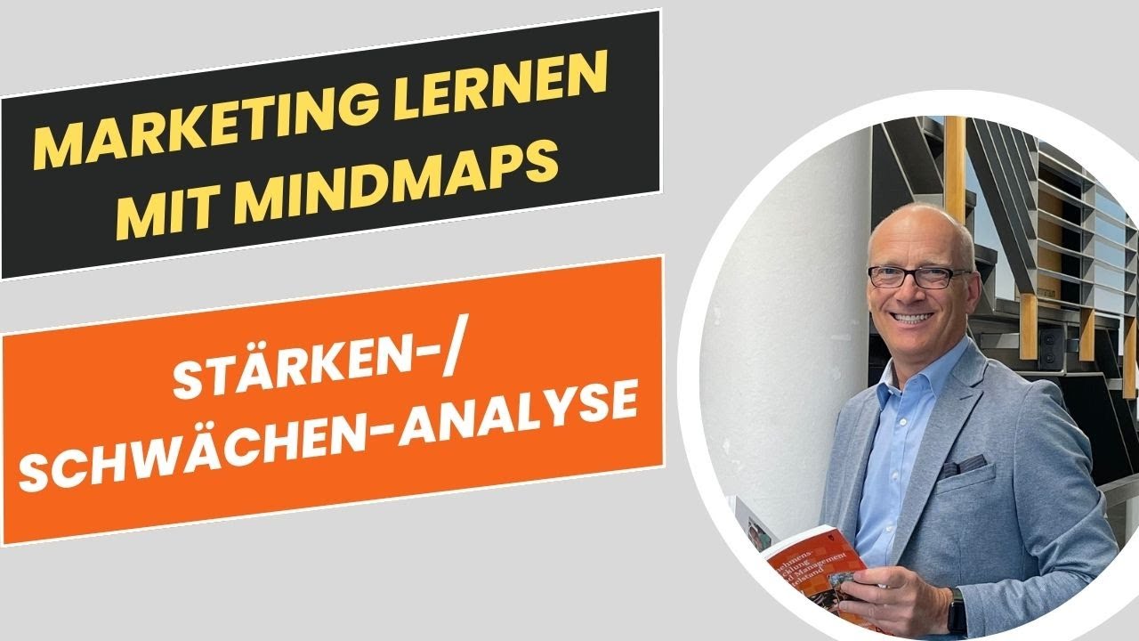Stärken-/Schwächen-Analyse einfach erklärt | Mindmap fürs BWL- und Marketing-Studium