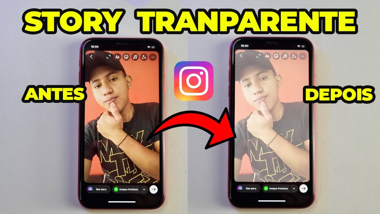Como deixar a FOTO TRANSPARENTE no Instagram + Dicas Inéditas - YouTube