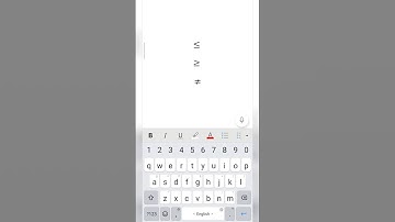 How to write not equal to less than or equal greater than or equal in ms  word from mobile #maths