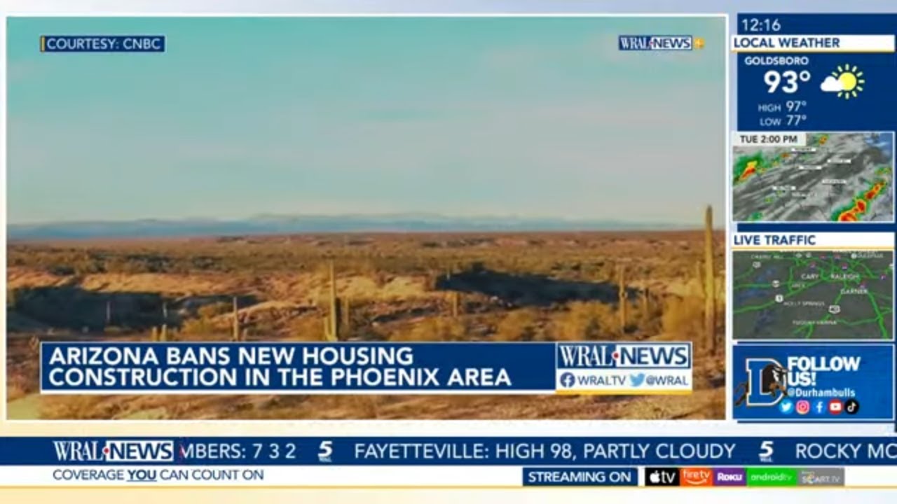 AZ: State limits new housing around Phoenix because of dwindling water ...