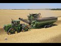 Wheat harvest at crossroad farms in indiana