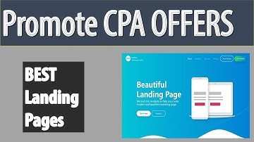 How to Create a Landing Page for CPA Offers 2019