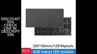 4Pcs Full Color LED 320*160mm Matrix Display Module 128x64 RGB P2.5 High Resolution for Indoor Scree