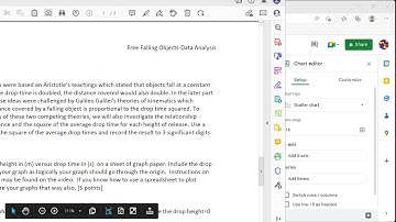 Physics 14 Free Fall Data Analysis Using Google Sheets