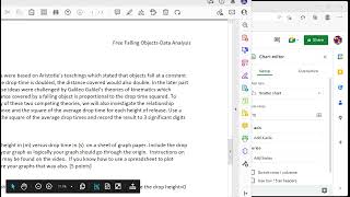 Physics 14 Free Fall Data Analysis Using Google Sheets