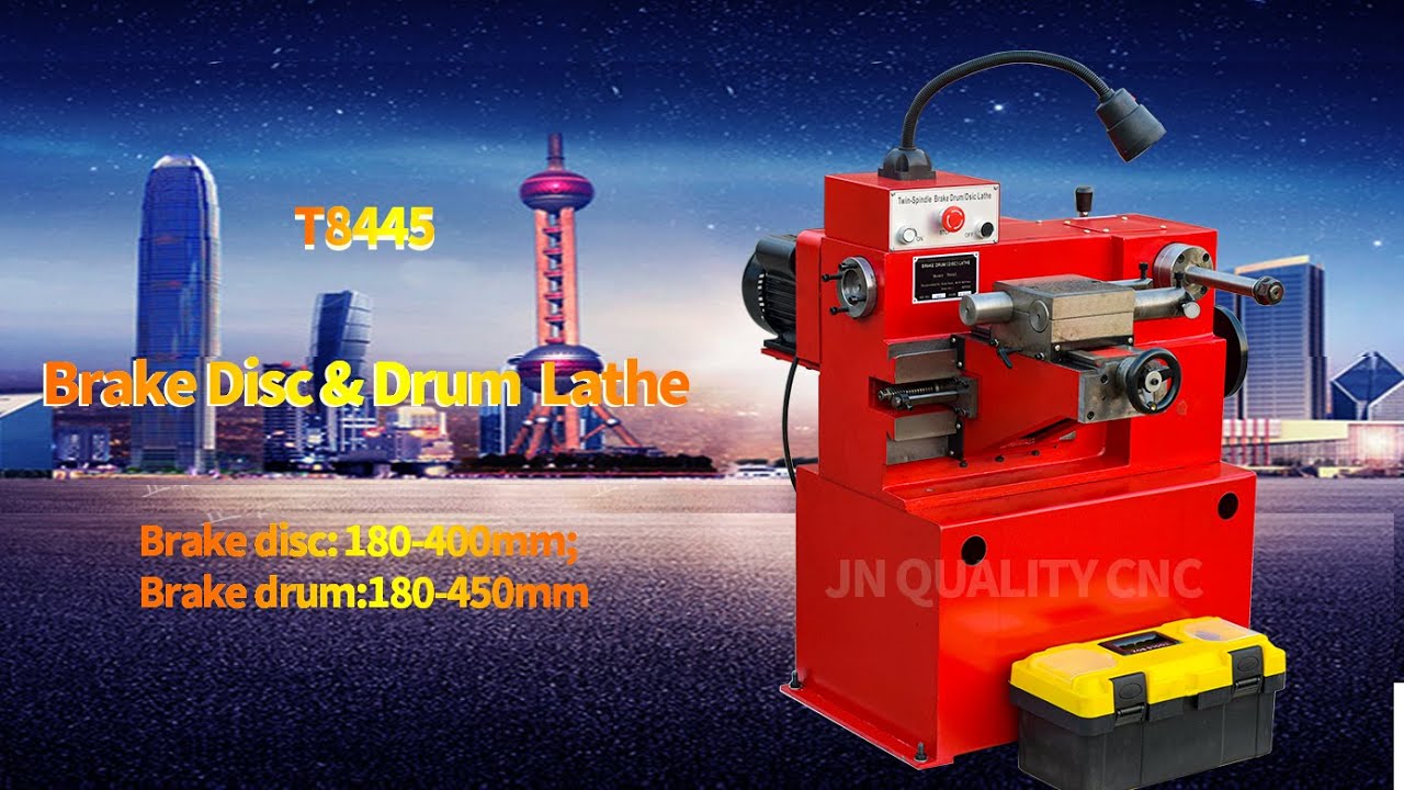 JN Quality CNC Brake Disc and Brake Drum Skimming Machine T8445 YouTube