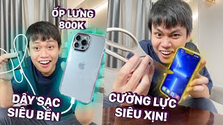 TOÀN BỘ PHỤ KIỆN MÌNH ĐANG DÙNG CHO iPHONE 13 PRO MAX: ỐP LƯNG 800K, DÂY SẠC SIÊU BỀN...