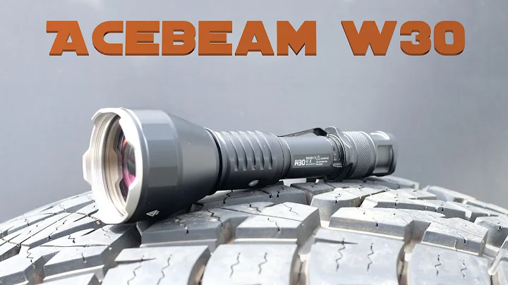 CRAZY FLASHLIGHT!!!  Acebeam W30 Unboxing, Test, And Overview