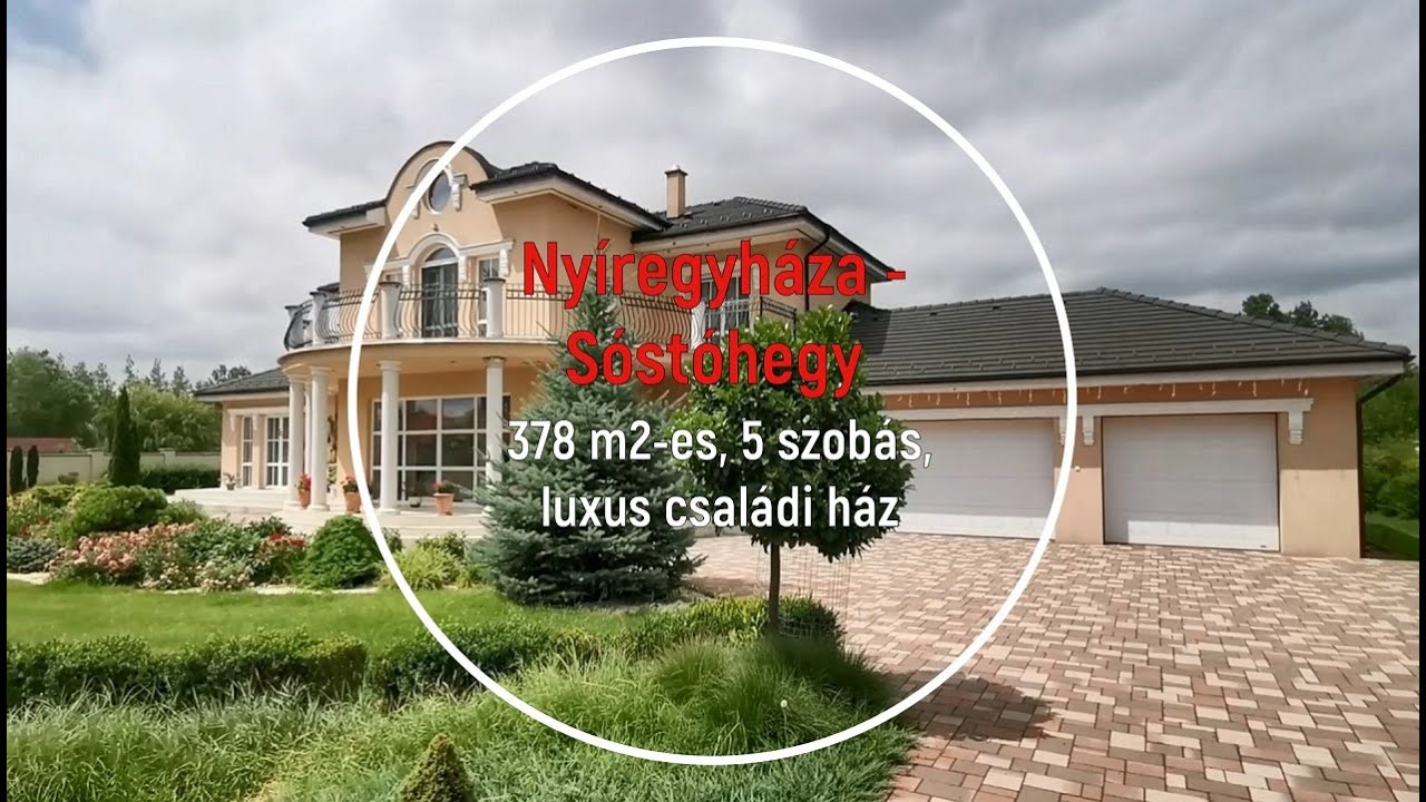 Eladó családi ház Nyíregyháza - Sóstóhegy, 378 m2-es, 5 szobás, lenyűgöző, egyedi luxus családi ház