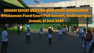 Senam Sehat Menyambut Hari Anti Narkotika Internasional (HANI) 2019 - Jumat, 21 Juni 2019